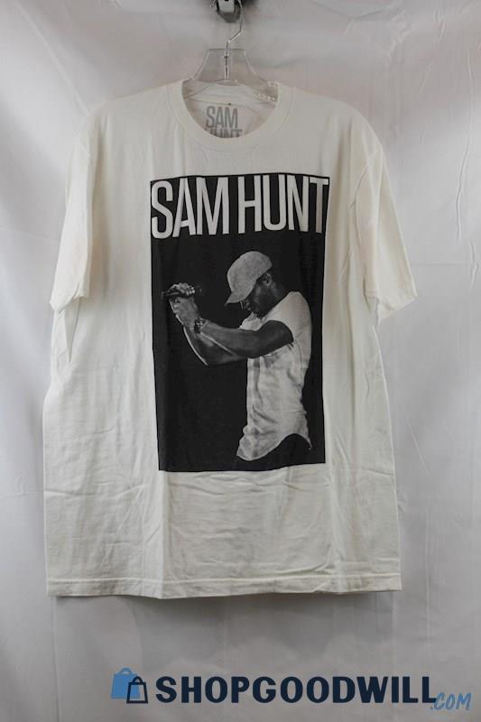 Sam Hunt Men's White/Black Sam Hunt Tour Concert T-Shirt SZ L