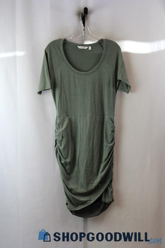 Athleta Women's Green Rouched Dress sz S