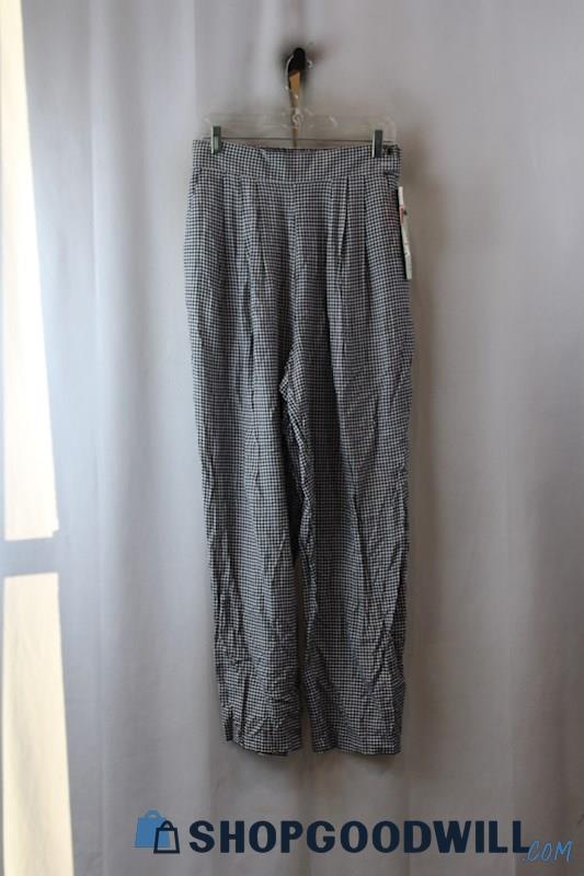 NWT SK&Co Women's Black Hounds Tooth Pants SZ-14