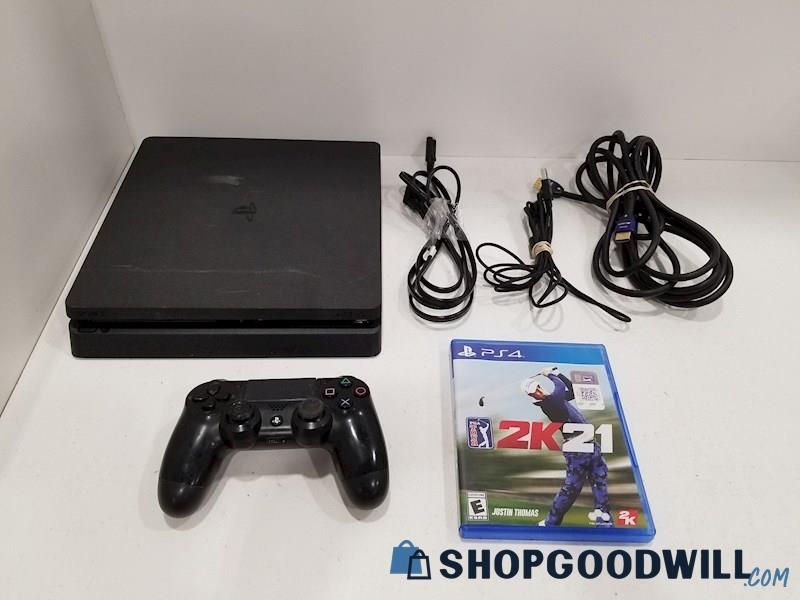 PlayStation 4 Slim CUH-2215B Console w/ Game, Cords, Controller - PS4 FORMATTED