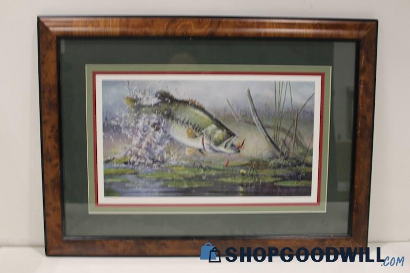'Frequent Flyer' Large Mouth Bass Art Print Signed by Scott Zoellick #246/1000