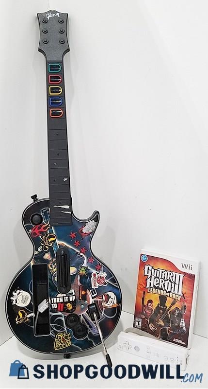 B) Guitar Hero Les Paul Controller (Slash) w/Remote & Game For Nintendo Wii
