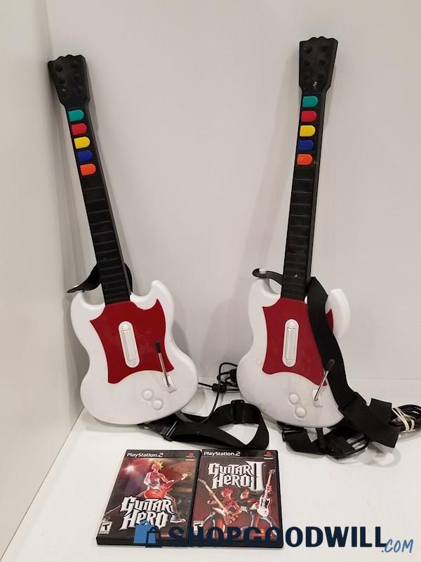 Guitar Hero Wired Controllers w/ Game for PlayStation 2 PS2