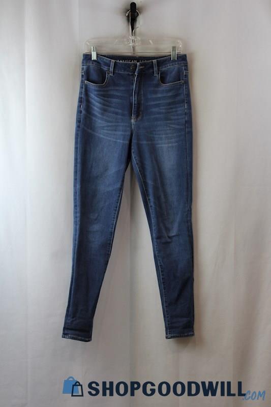 American Eagle Outfitters Women's Blue Skinny Jeans sz 8L