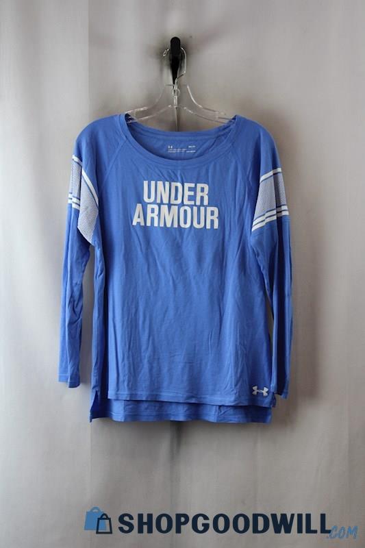 Under Armour Women's Blue LS Graphic T-Shirt SZ-M