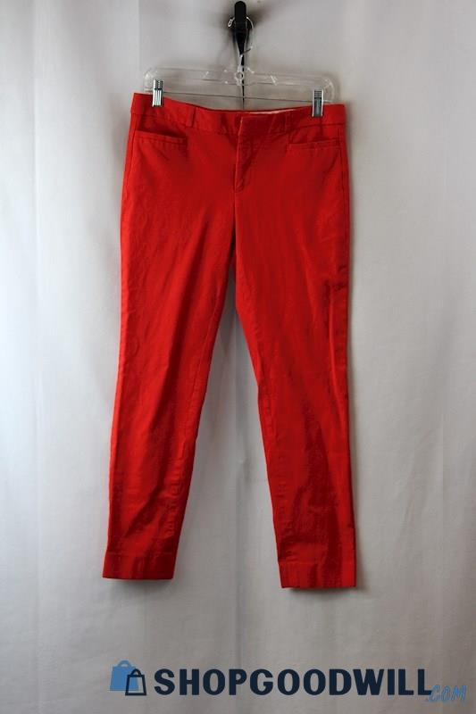 Banana Republic Women's Red Slim Ankle Pants sz 8L