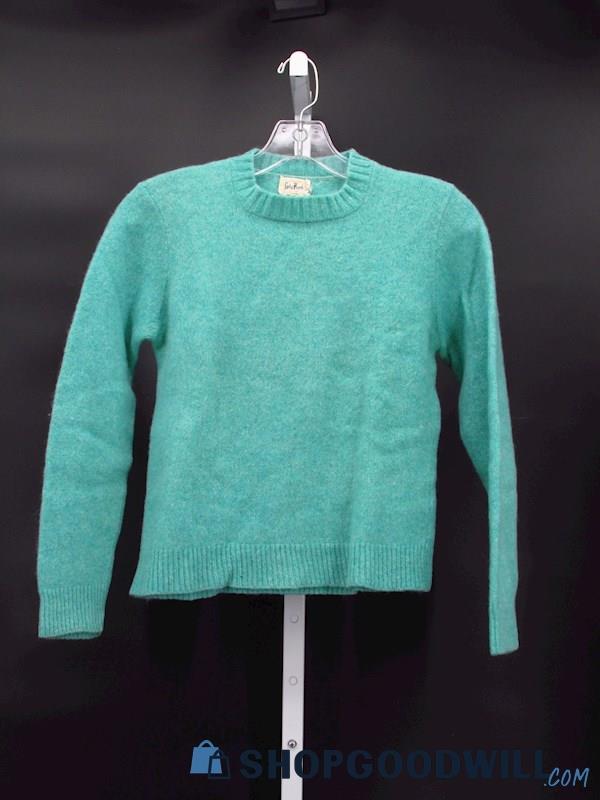 Vintage Lady Perth Women's Turquoise Knit Mock-Neck Sweater Custom Size
