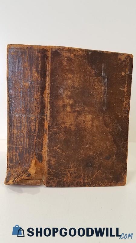Antique 1856 Danish Bible HC Bibelen Eller Den Hellige Skrift Christiania