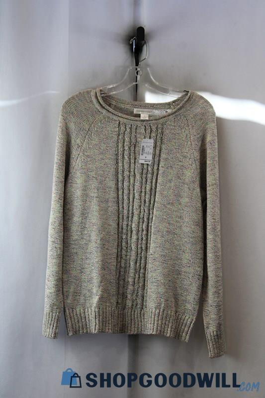 NWT Christopher&Banks Women's Rainbow Cable Knit Sweater M