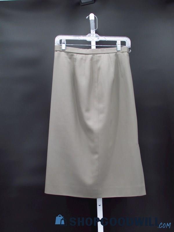 Vintage Pendleton Women's Khaki Pencil Skirt Size 6