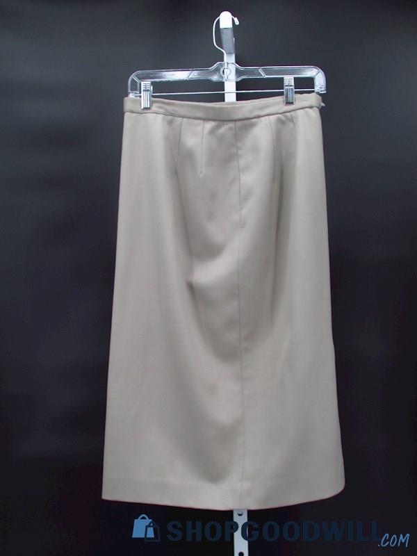 Vintage Pendleton Women's Khaki Pencil Skirt Size 29