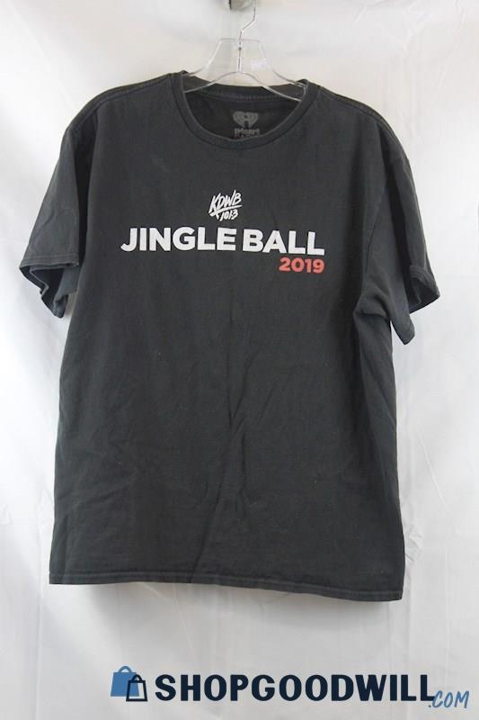 Jingle Ball Men's Black/White Jingle Ball 2019 Graphic Concert T-Shirt SZ L