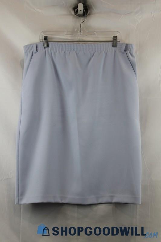 Donnkenny Women's Sky Blue Pocket Straight Skirt SZ 16