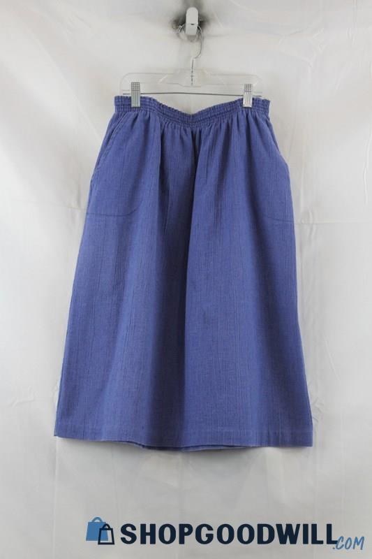 Blair Women's Blue Pocket Skirt SZ 16P