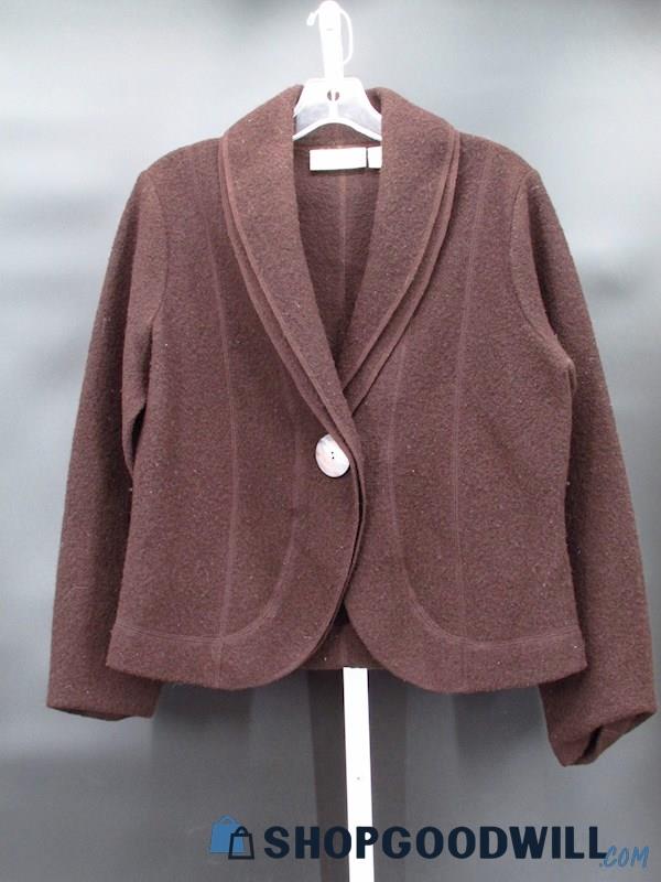 Vintage Cambridge Dry Goods Women's Brown Wool Cardigan Size PL