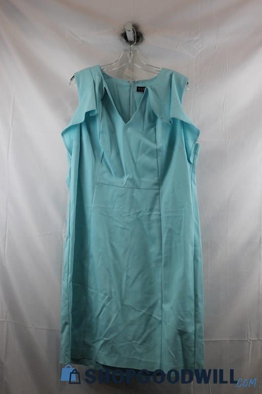 ELOQUII Womens Mint Blue Sheath Dress Sz 22