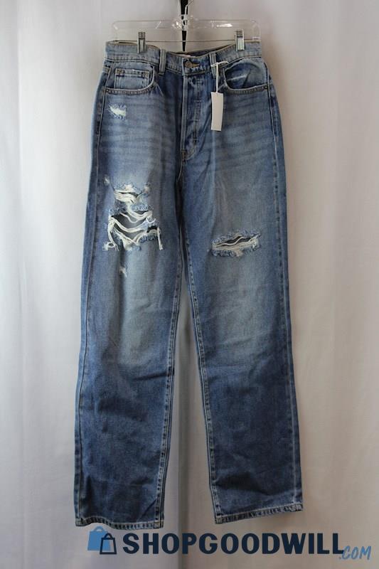 NWT Cello Women's Distressed Straight Dad Jeans SZ-7