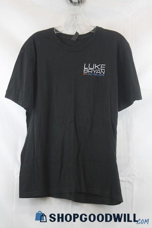 Luke Bryan Men's Black Kill The Lights Graphic Concert T-Shirt SZ L