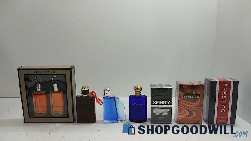 8 Mixed Fragrances Cologne Lagerfeld Nautica Xfinity Armada Prestige 