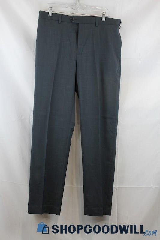 NWT Savane Men's Gray Straight Leg Dress Pant SZ 34x32
