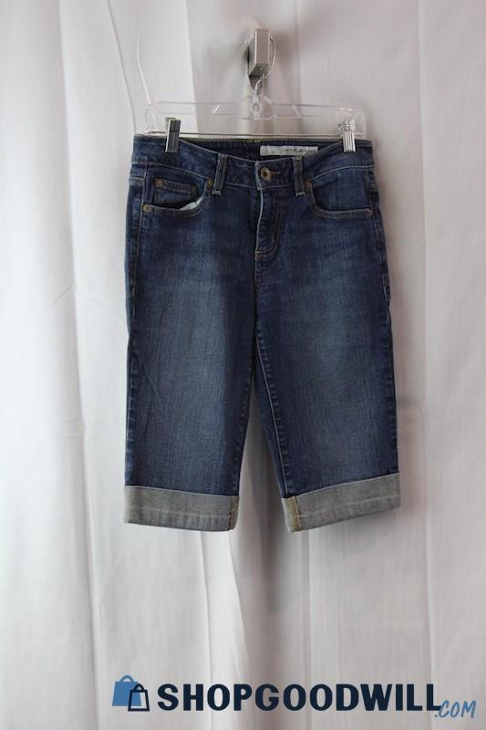 DKNY Women's Blue Cropped Jeans SZ-6