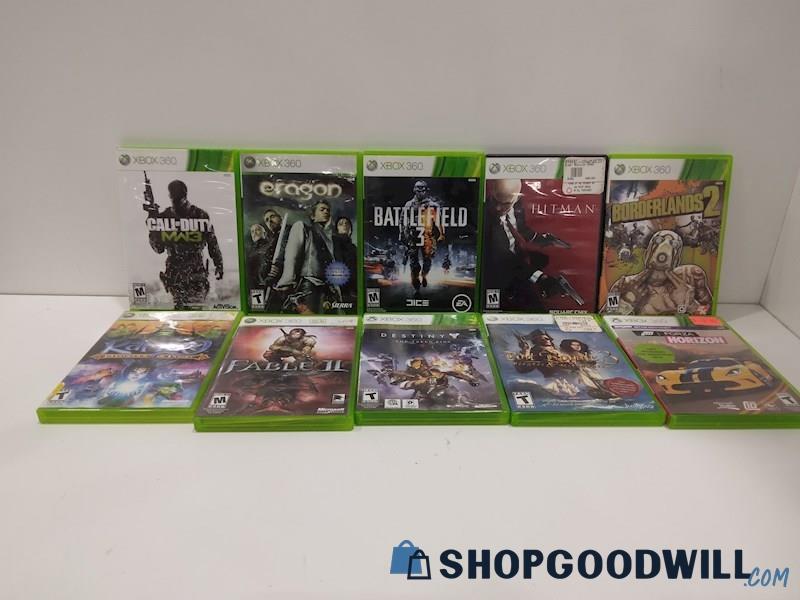 XBOX 360 Video Game Bundle Lot of Call of Duty MW3, Battlefield 3, Destiny &More