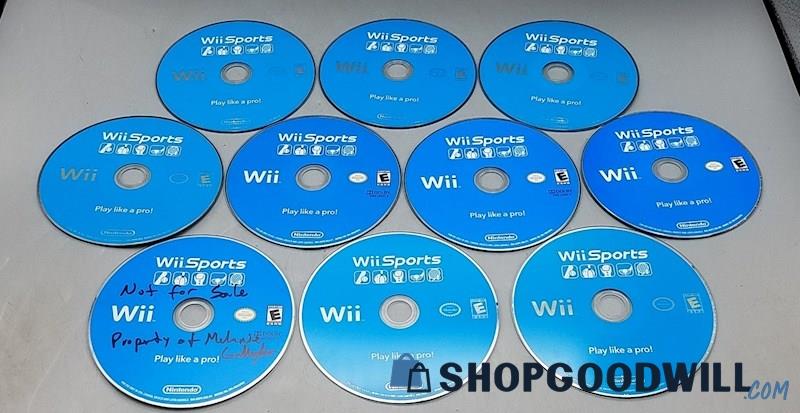  E) Nintendo Wii Sports Loose Game Discs Lot For Nintendo Wii