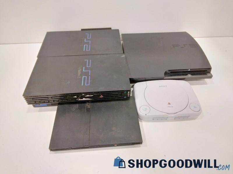 Lot of Various PlayStation Consoles for Parts/Repairs
