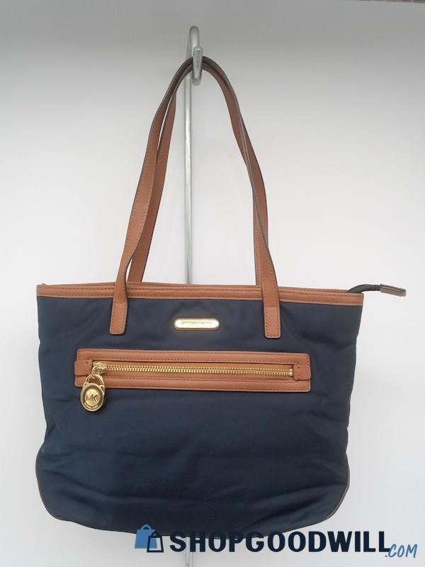 Michael Kors Kempton Navy Nylon Small Tote Handbag Purse