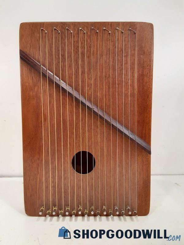 Unbranded Wooden 16 String Harp #401 3/10 w/Soft Bag