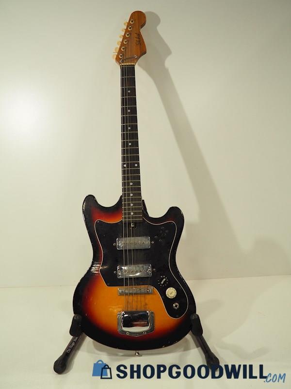 Appears Vintage Harmony Marquis Sunburst  Electric Guitar w/Global Headstock