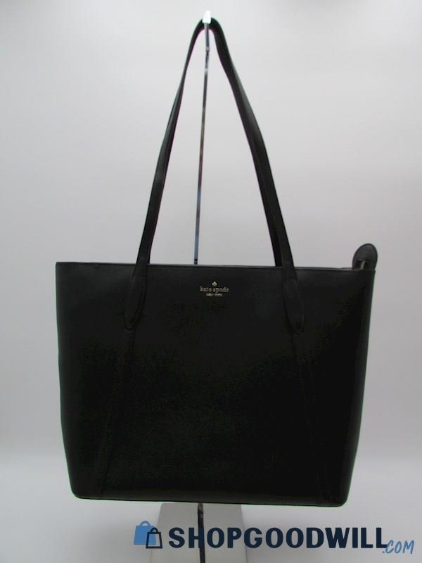 Kate Spade Cara Black Caviar Leather Tote Handbag Purse