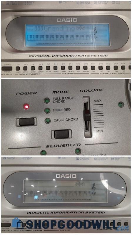 Casio WK-1630 Digital Electronic Keyboard w/Pwr Cord & Music Score Stand PWRS ON