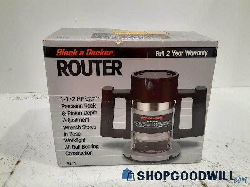 Black & Decker Router 1-1/2 HP Max Motor Output *Untested* 