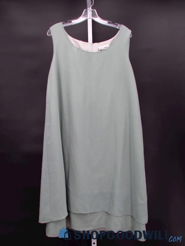 Vintage After Dark Women's Spring Green Sleeveless Tunic Size 16