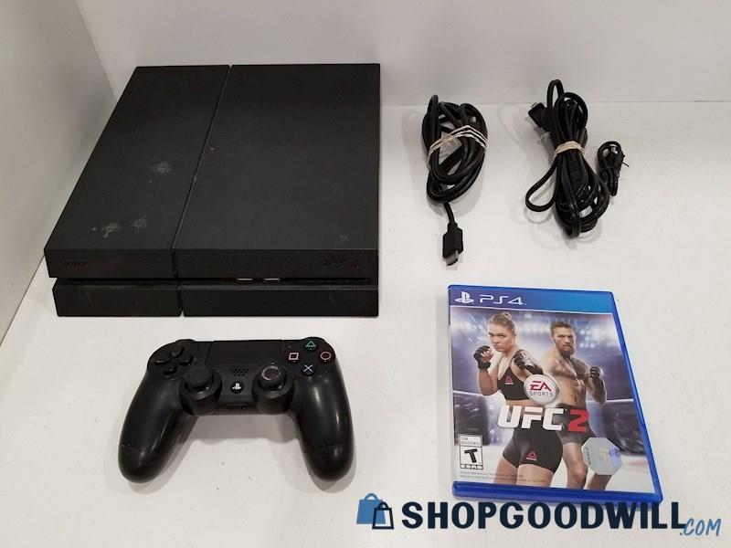 PlayStation 4 PS4 Pro CUH-1215A Console w/ Game, Cords & Controller - TESTED