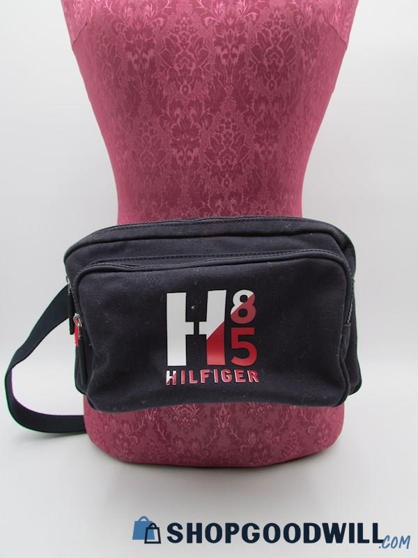 Tommy Hilfiger Men's Hayes Navy Canvas Belt Bag Handbag Purse