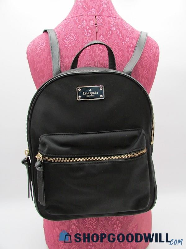 Kate Spade Wilson Rd. Bradley Black Nylon Mini Backpack Handbag Purse