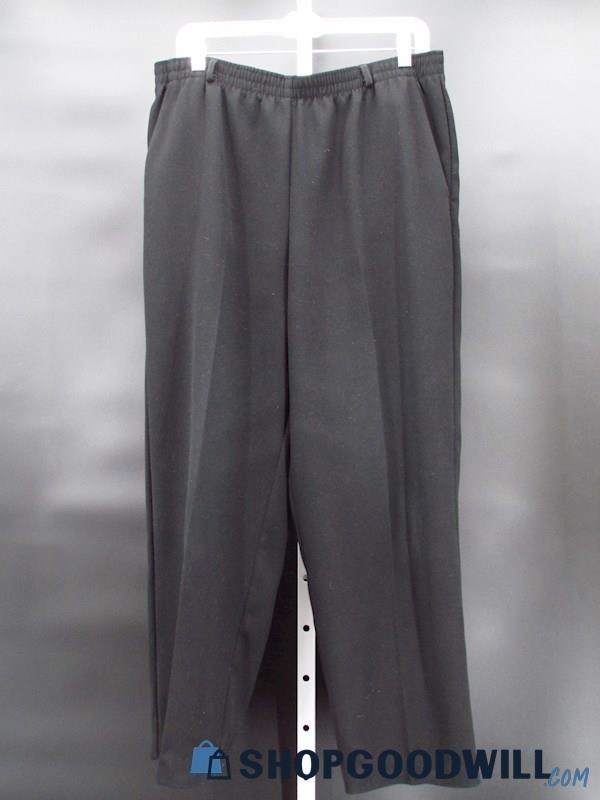 Vintage Koret Women's Black Elastic Waistband Pants Size 32