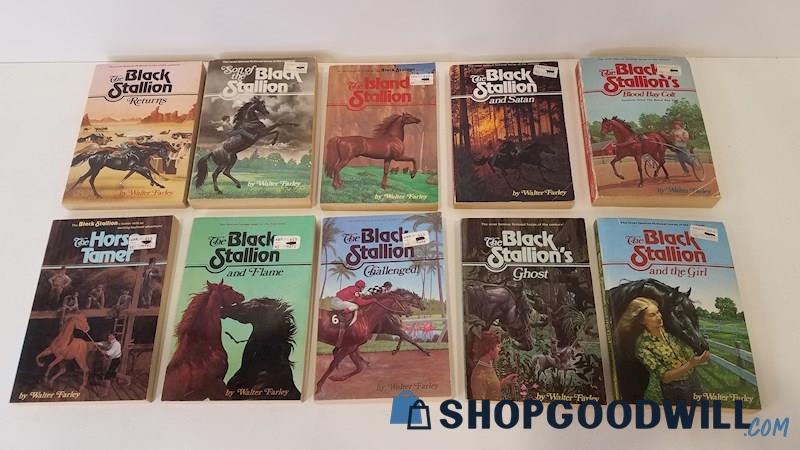 Vtg 1973-8 The Black Stallion #2-6,14-15,17-19 SC Walter Farley Horse Classics
