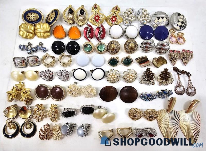 Vintage Costume Jewelry Earring Assortment