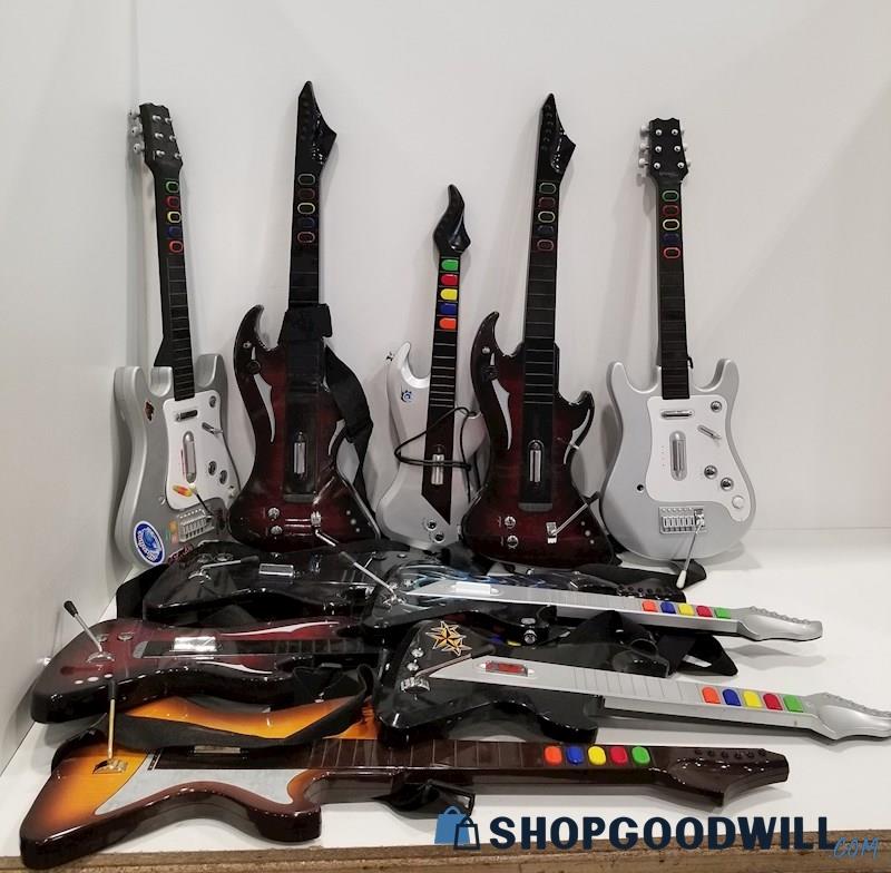 Guitar Hero 3rd Party Controllers Lot Various Consoles