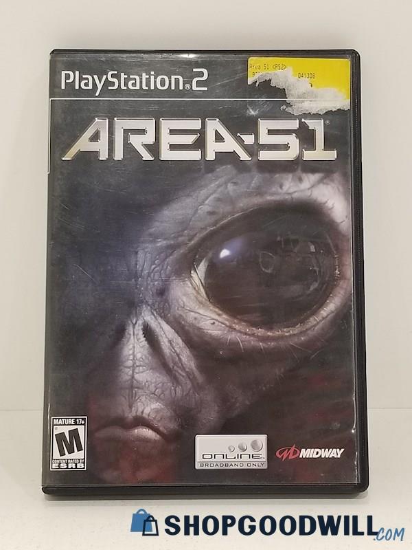 Area 51 Video Game for PlayStation 2 PS2