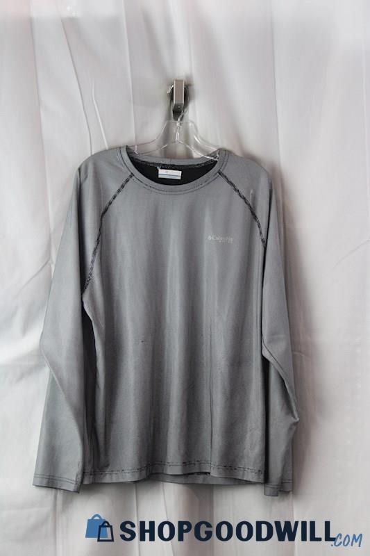 Columbia Men's SZ M Black/Gray Long Sleeve Athletic Shirt 