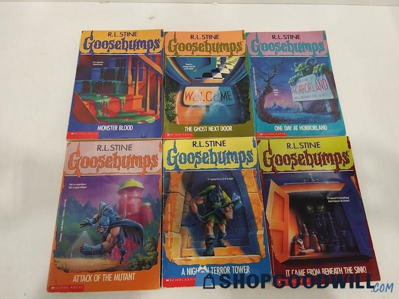 Mystery Horror Goosebumps R.L. Stine Collection 6 Books 