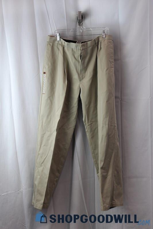 NWT Haggar Men's SZ Tan Dress Pants 42x32