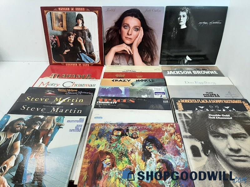 22 Popular LPs Very Good Judy Collins Country Hollywood Christmas Amy Grant +