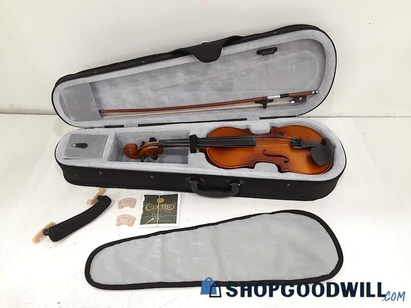 Mendini By Cecilio MV300 1/2 Violin w/Bow, Case + More