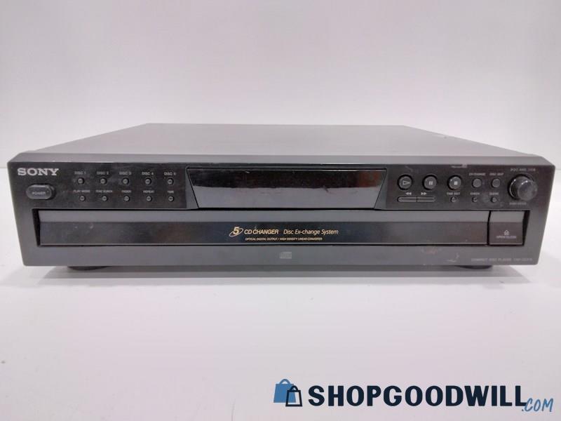 SONY CDP-CE275 5-Disc CD Player/Changer-Tested/Works 