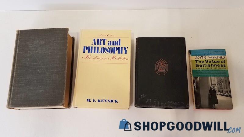 Vtg 1928-79 Philosophy HC/SC Aristotle Aestheticism Eastern History Ayn Rand